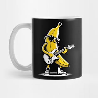 Banana Guitar Rock Music Concert Band Novelty Funny Banana Mug